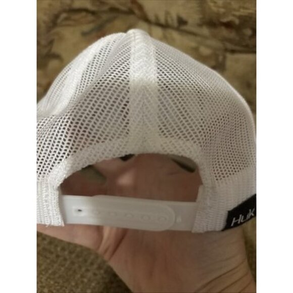 Huk Fishing Trucker Hat Snapback Camo Blue Gray Mesh Cap One Size Youth - Picture 5 of 5